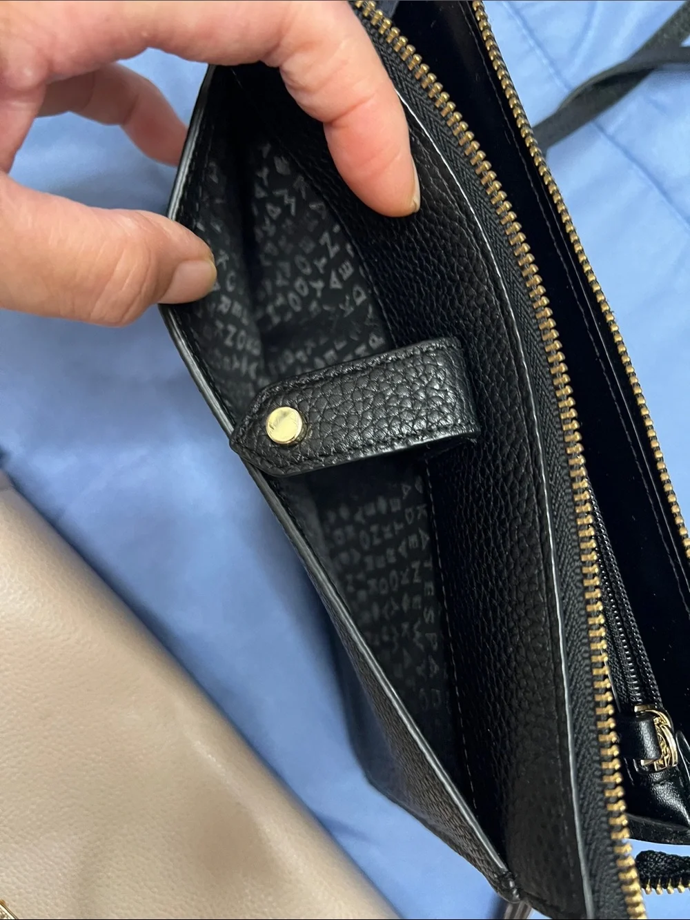 Kate Spade Black Crossbody Wallet and Cream wallet/Wristlet